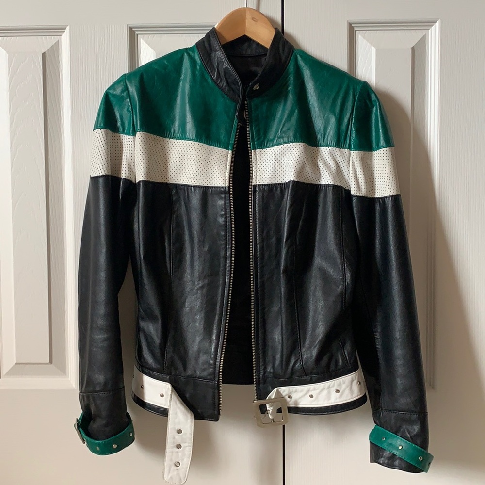 Leather jacket sz small